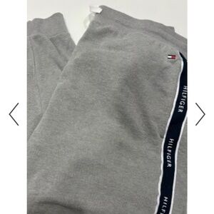 Tommy Hilfiger Heather Gray Joggers with Navy Stripe Sz XL